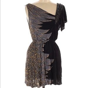 Free People One Shoulder Beaded Dress